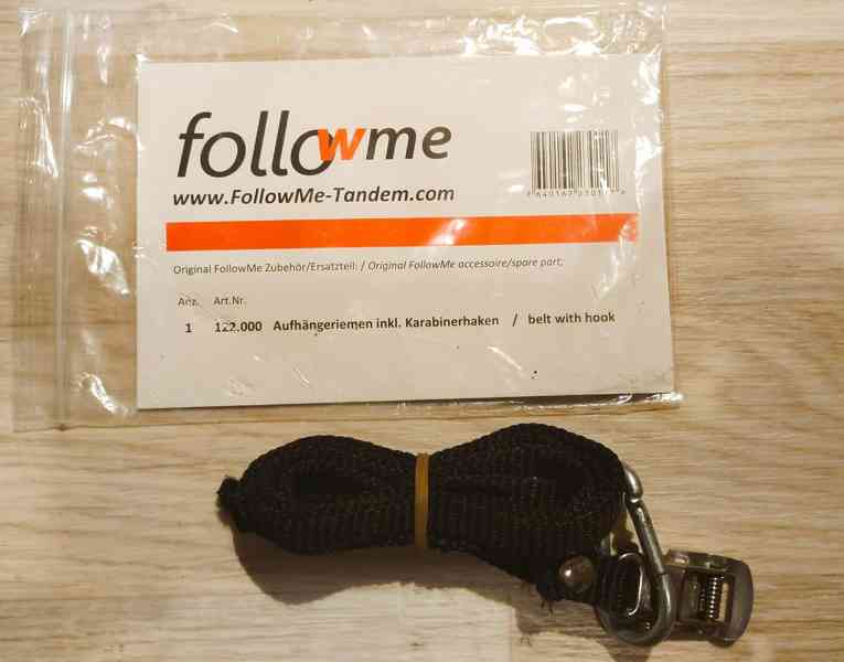 Tandemový závěs Follow Me, 2× adaptér dítě a rodič - foto 5