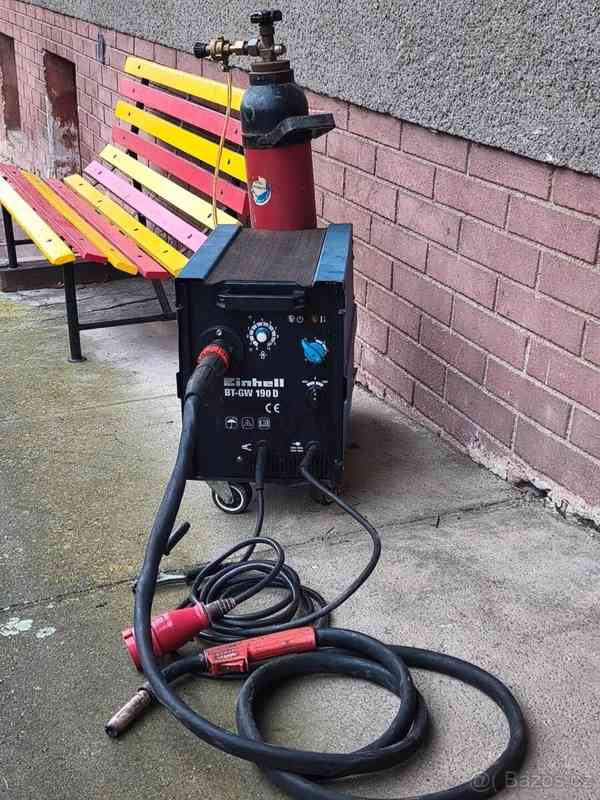 Prodám co2 svářečku EINHELL BT-GW 190 D.(MAX 190 A) + BOMBA  - foto 2