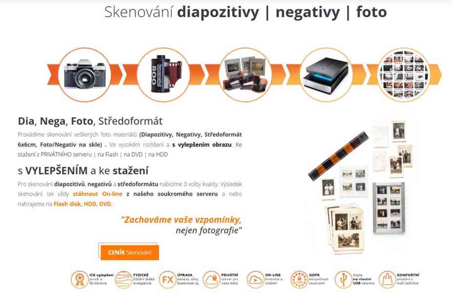 Skenování dia, negativů fotky s vylepšením obrazu - foto 7