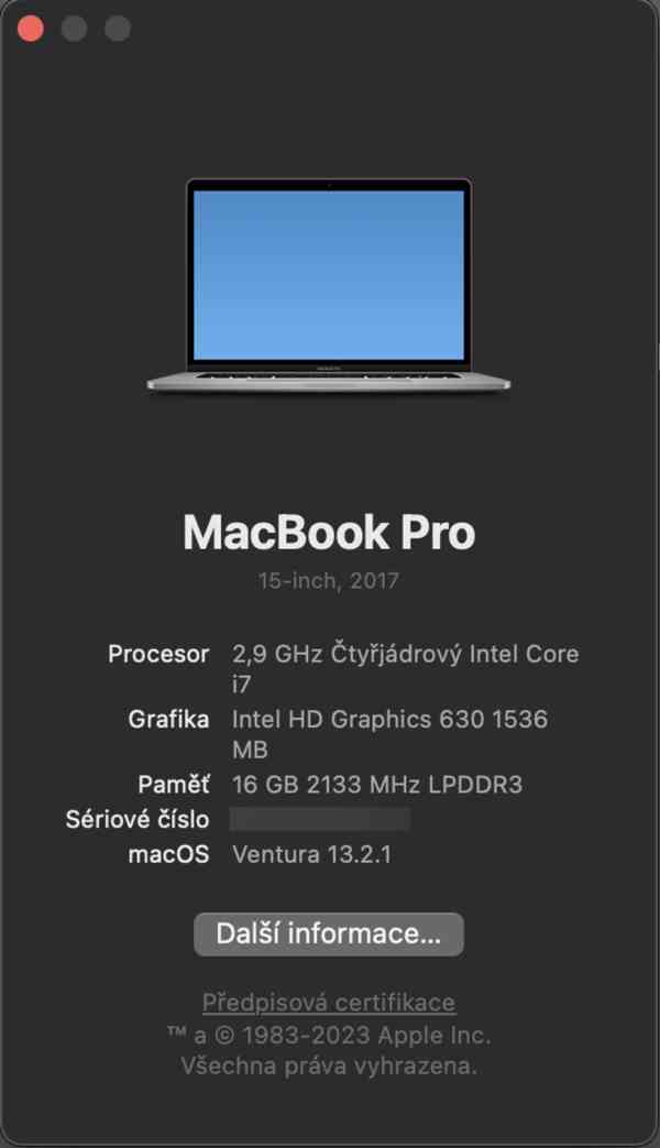 Apple MacBook Pro Touch Bar Intel Core i7" 2.9 15" - foto 9