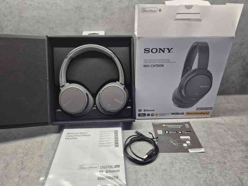 bezdrátová sluchátka SONY WH-CH700N TOP STAV! - foto 2