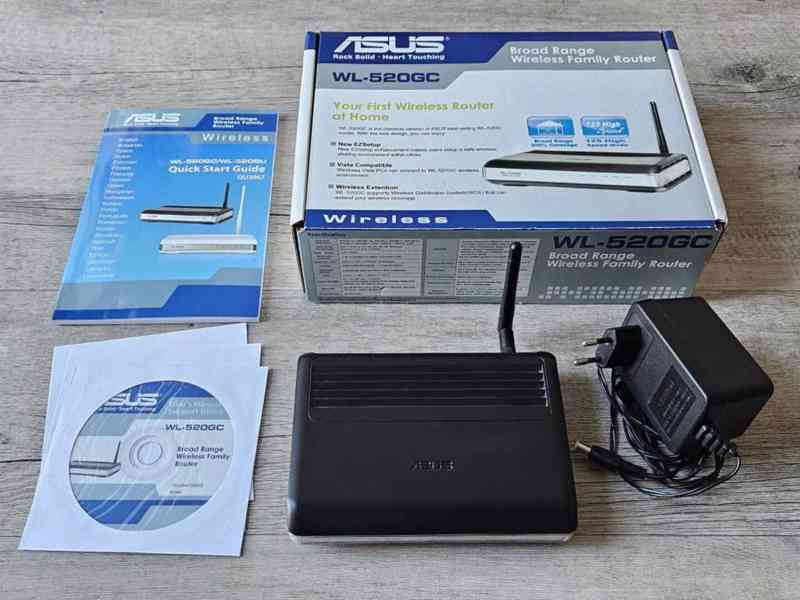 Router Asus WL-520gC LEVNĚ, mohu zdarma přednastavit