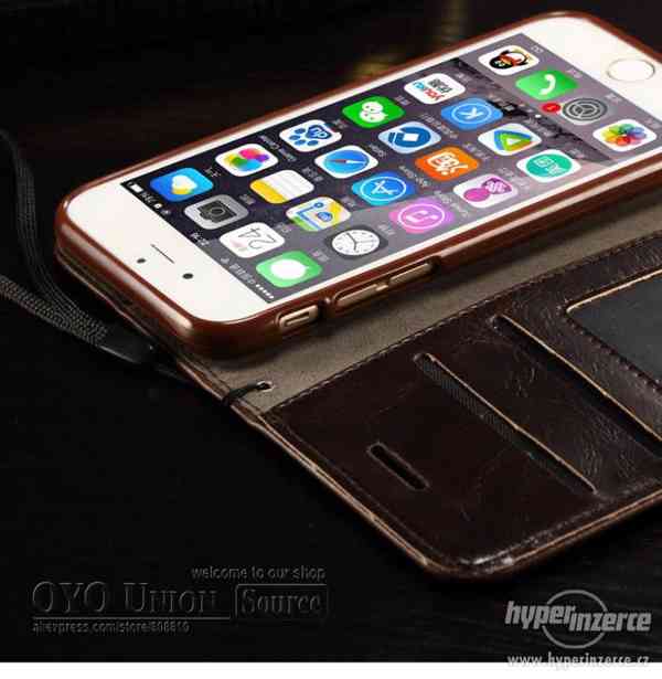Kožené elegantní pouzdro pro APPLE iPhone 6, 6S - 4,7 " - foto 5