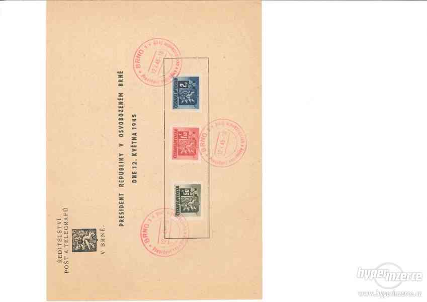 Prodám pamětní poštovní známky ČR 1935-1948 - foto 1