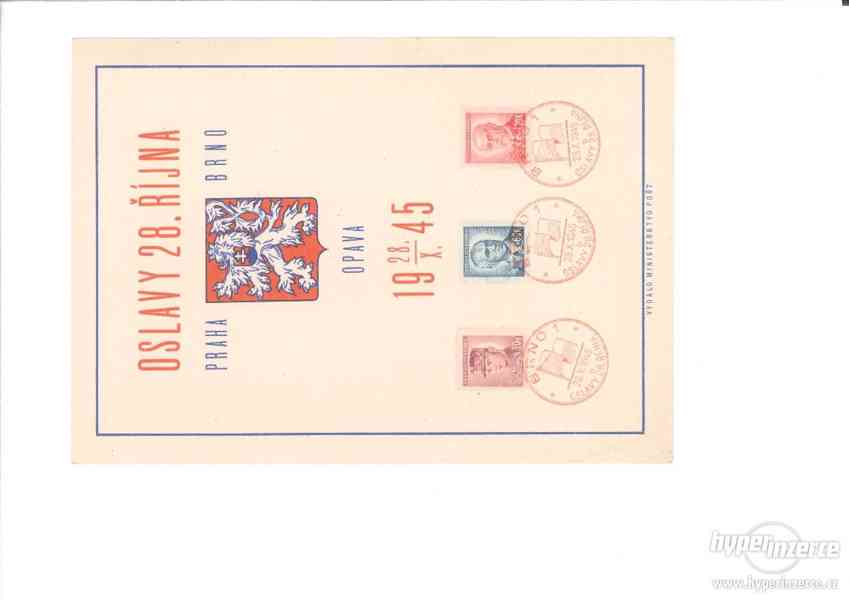 Prodám pamětní poštovní známky ČR 1935-1948 - foto 2