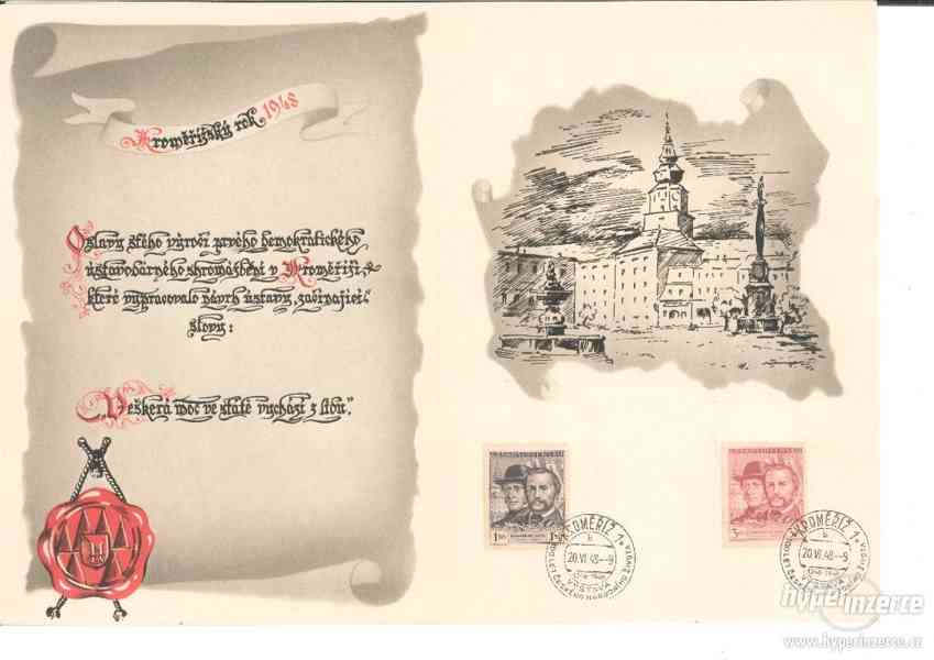 Prodám pamětní poštovní známky ČR 1935-1948 - foto 4