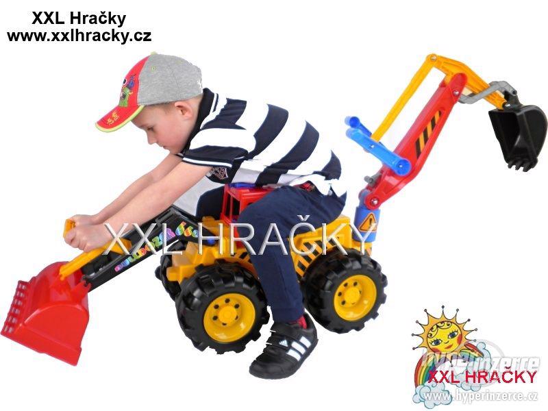 DĚTSKÝ BAGR NA PÍSEK ODRÁŽEDLO+DÁREK - foto 6