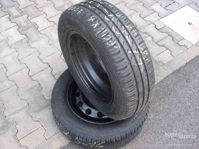 Letní pneu + ráfky 185/65R14, rozteč 4x108mm, Continental - foto 3