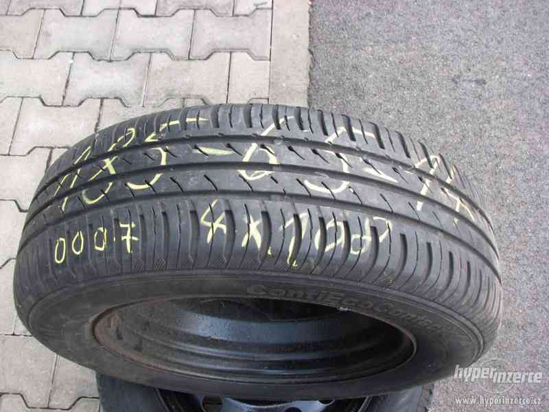 Letní pneu + ráfky 185/65R14, rozteč 4x108mm, Continental - foto 5