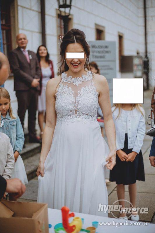 Krásné svatební šaty ve stylu Boho, vel. 36 - foto 2