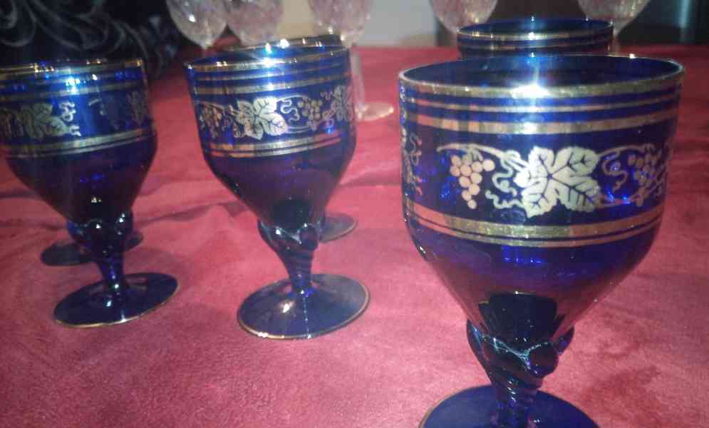 Prodám sadu broušených sklenic - foto 2