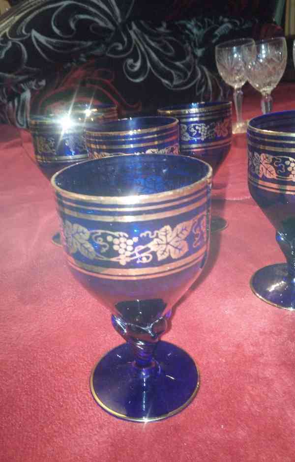 Prodám sadu broušených sklenic - foto 3