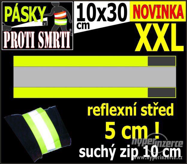 Reflexní páska proti smrti XXL 30 cm Hi-Vis žlutá - foto 1