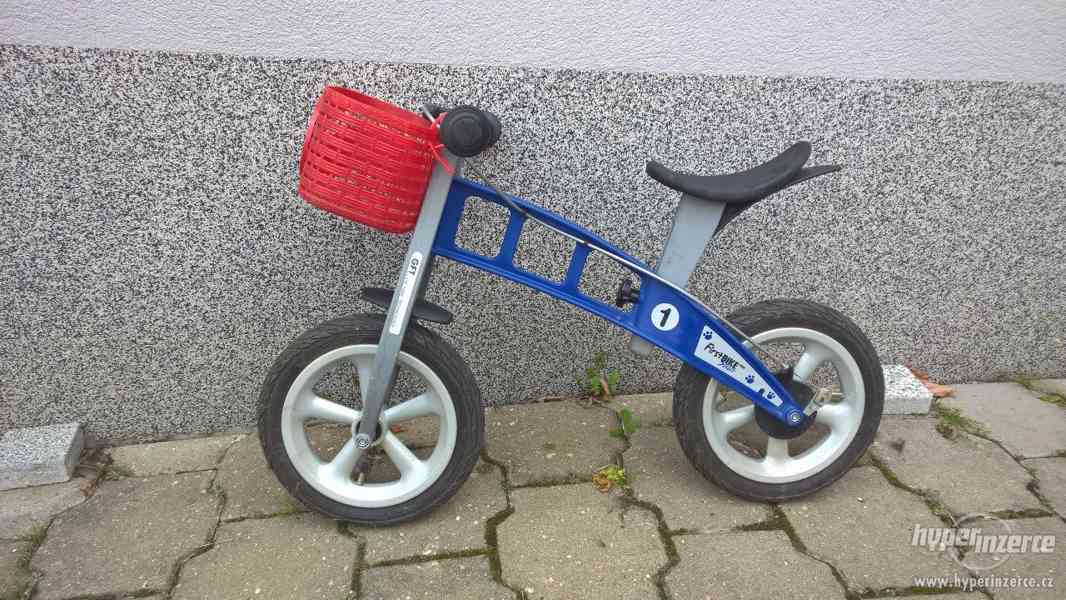 Odrážedlo FIRSTBIKE  šedo-modré - foto 3