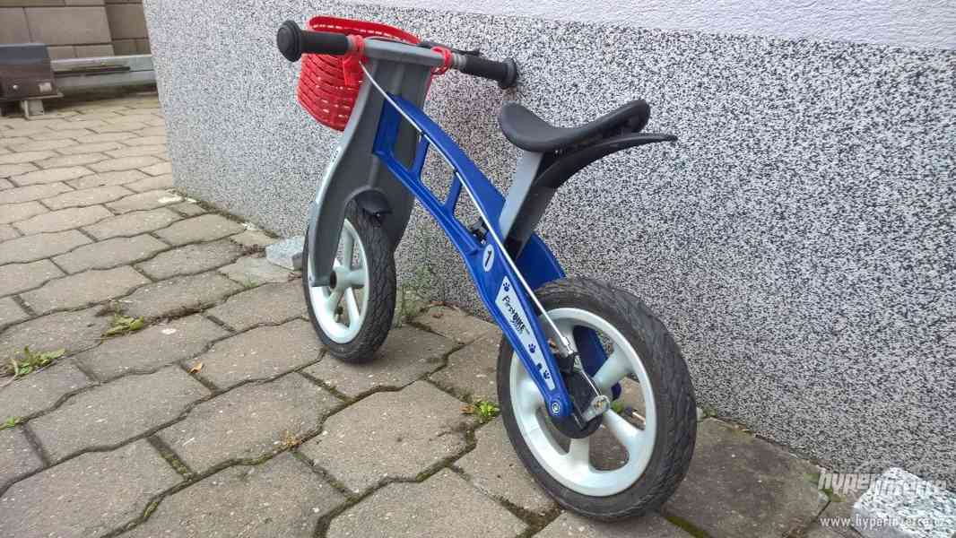 Odrážedlo FIRSTBIKE  šedo-modré - foto 4