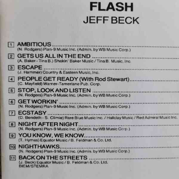 CD - JEFF BECK / Flash - foto 2