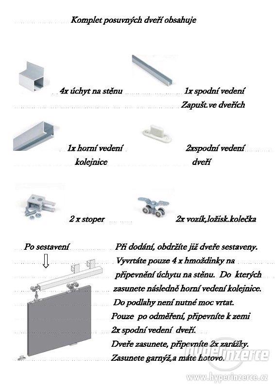 Posuvné dveře na stěnu - foto 2