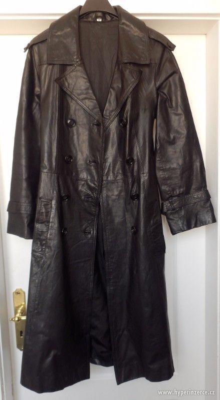 Dámský kožený dlouhý kabát - foto 1