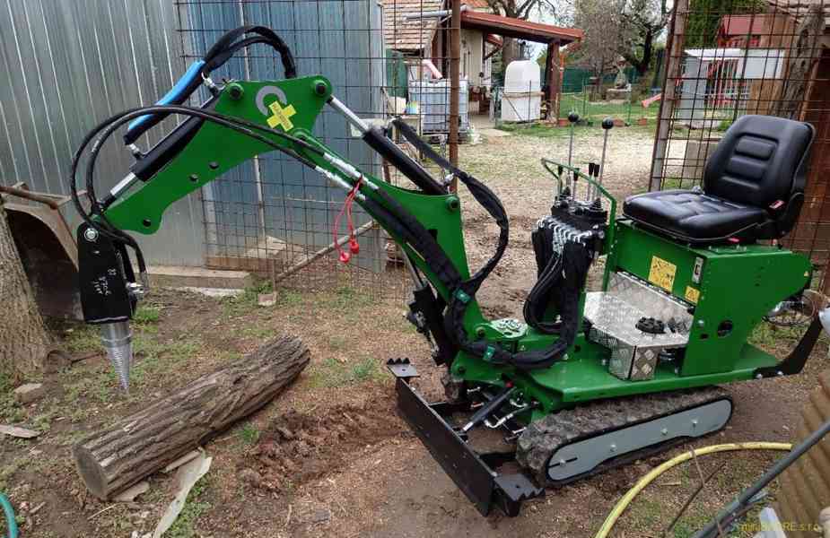Kuželová štípačka dřeva pro minibagr s hydormotorem 10kw - foto 2