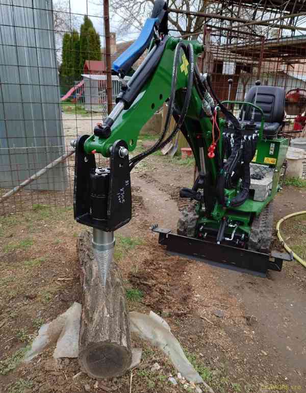 Kuželová štípačka dřeva pro minibagr s hydormotorem 10kw - foto 1