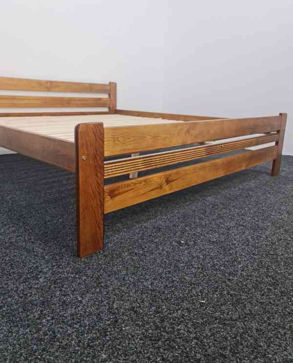Prodám nové postele v moření dub zvýšené 160 nebo 180x200cm  - foto 4