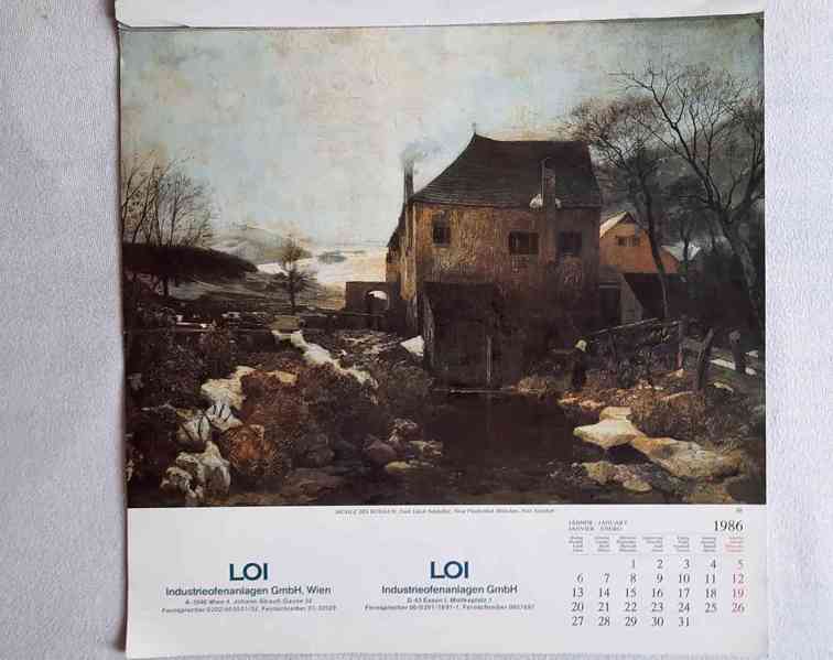 Emil Jakob Schindler - nástěnný kalendář  - foto 2