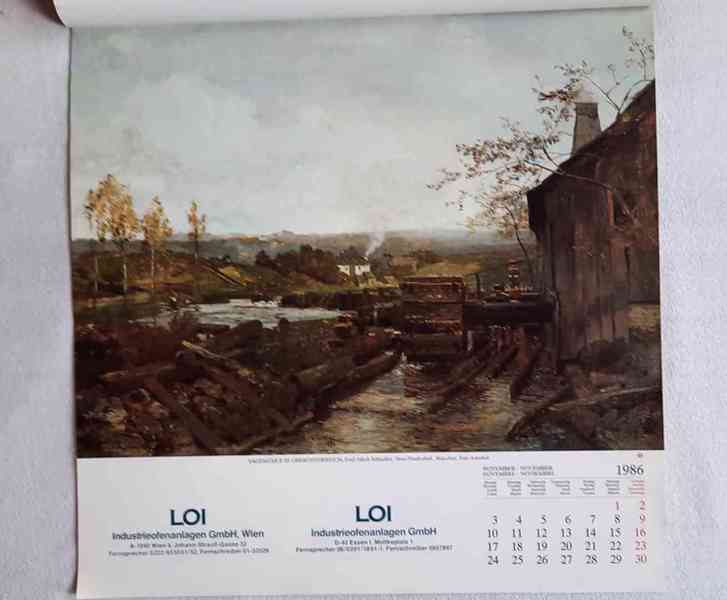 Emil Jakob Schindler - nástěnný kalendář  - foto 5