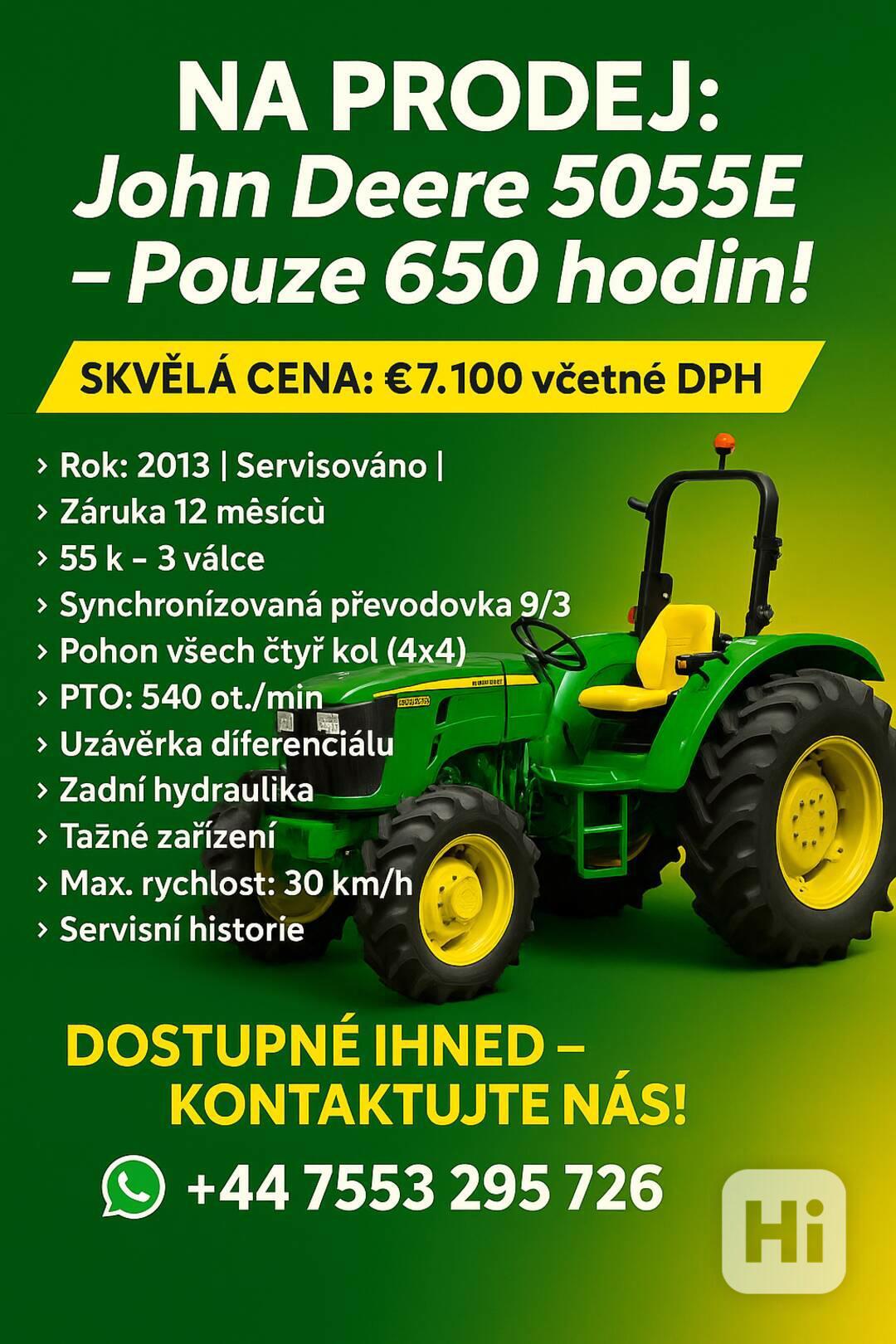 John Deere 5055E – Pouze 650 hodin! - foto 1