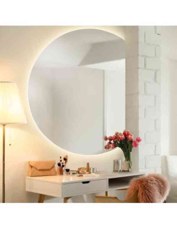 Kulaté zrcadlo se rezem s osvětlením - KOLO LED  - foto 1