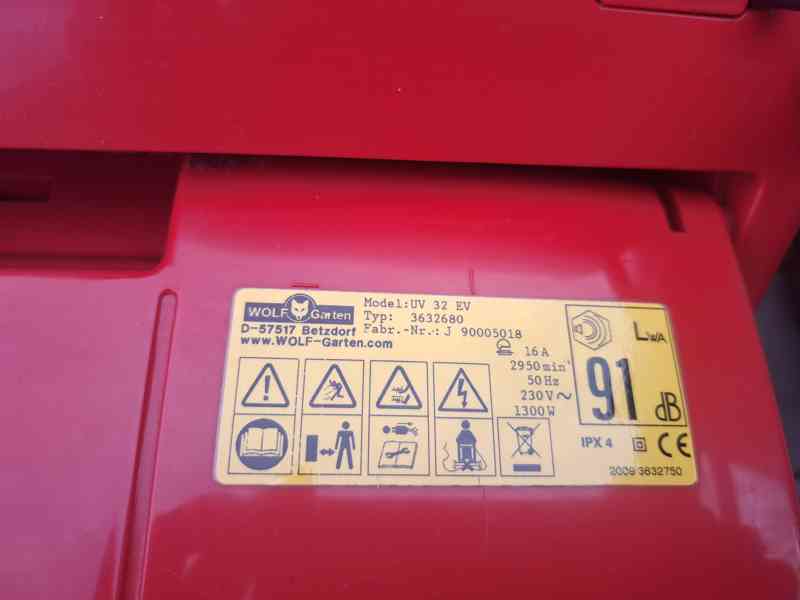 Wolf - Garten UV 32 EV vertikutátor - foto 5