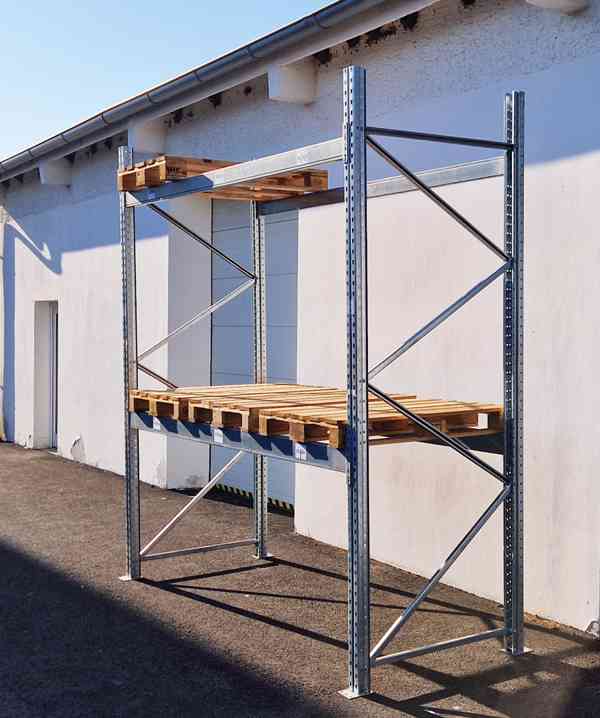 Paletové Regály Venkovní Pozinkované ZP použité - foto 2