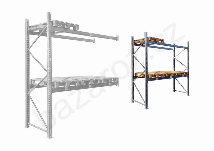 Paletové Regály Venkovní Pozinkované ZP použité - foto 14