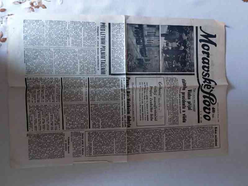 Pražšký Merkur a Moravské slovo noviny z roku 1939 a 1943! - foto 2
