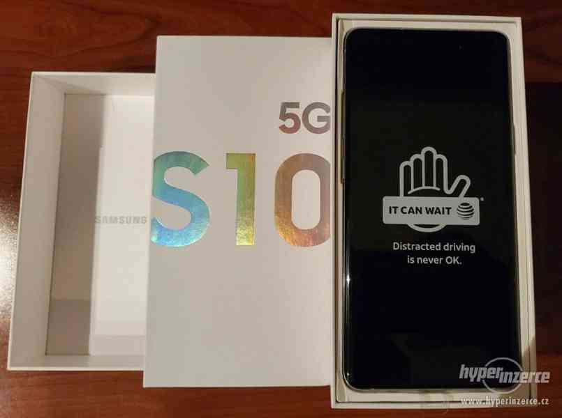 Samsung Galaxy S10 5G - 256 GB - Stříbrný GSM Unlocked Nový - foto 2
