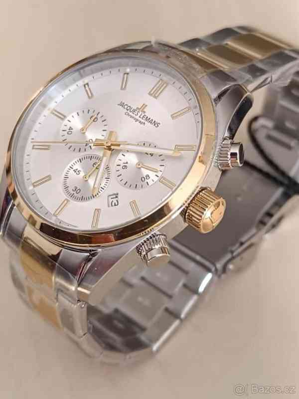 Luxusní pánské hodinky Jacques Lemans Chronograph (Nové, v z - foto 4