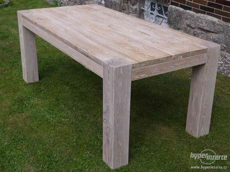 Masivní dubový jídelní stůl - Bristol - foto 2