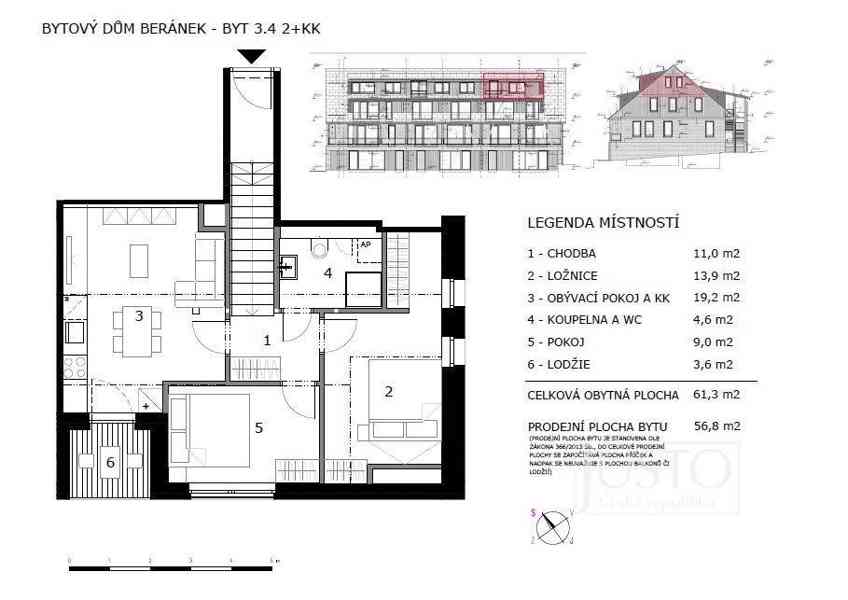 Prodej horského bytu 3+kk, 60 m², Hojsova Stráž - Brčálník - foto 4