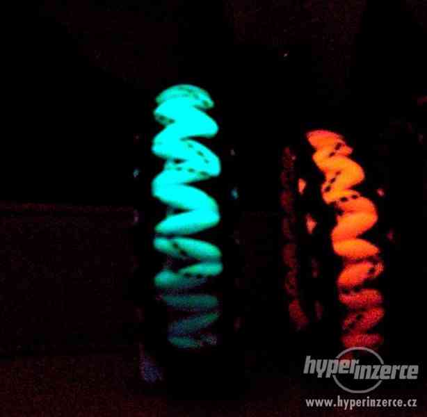 Reflexní pásek, náramek Signus Paracord modročerný - foto 4