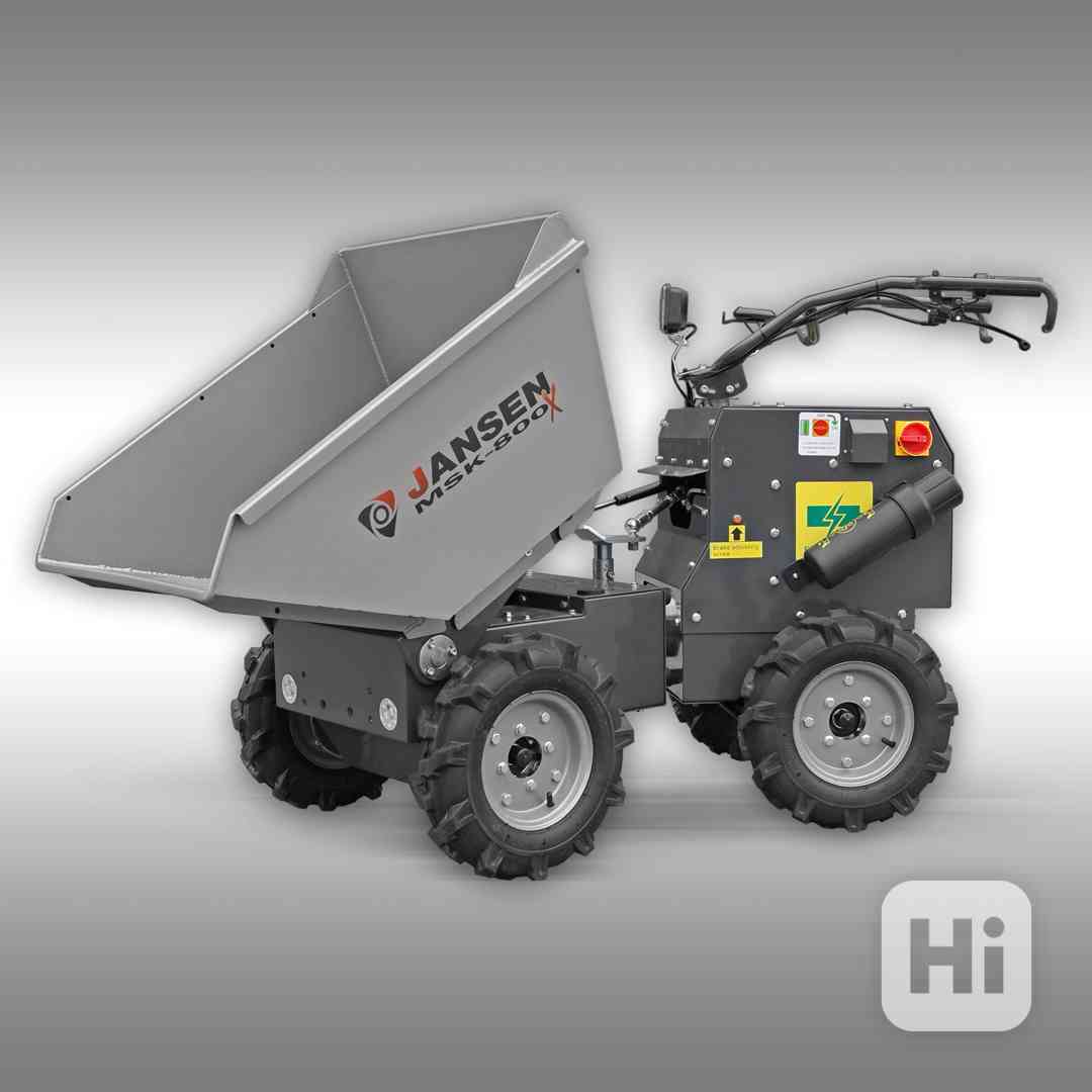 Jansen MSK-800X 4x4 Kĺbový kolesový elektrický dumper, 800 W - foto 1