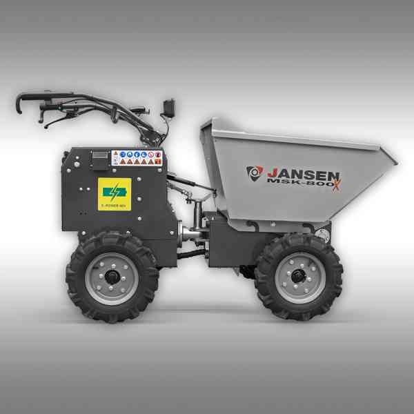 Jansen MSK-800X 4x4 Kĺbový kolesový elektrický dumper, 800 W - foto 3