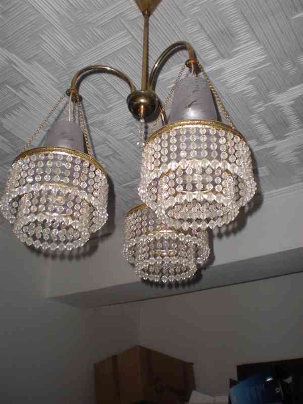 3 lustry + stropní lampa - foto 2