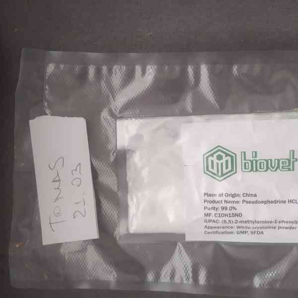 100 gramů 99% čistého pseudoefedrin hydrochloridu - foto 2