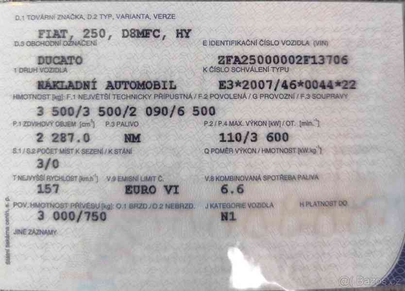 Fiat Ducato 2,3   jtd, L3H2, 110KW, R.V.2017 - foto 2