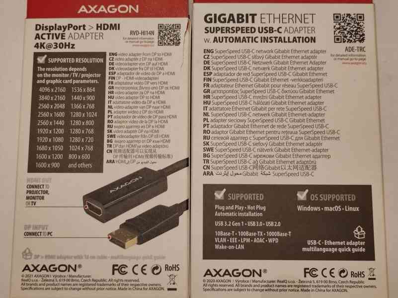 USB-C redukce na HDMI video a 1Gbit LAN RJ-45 - foto 2