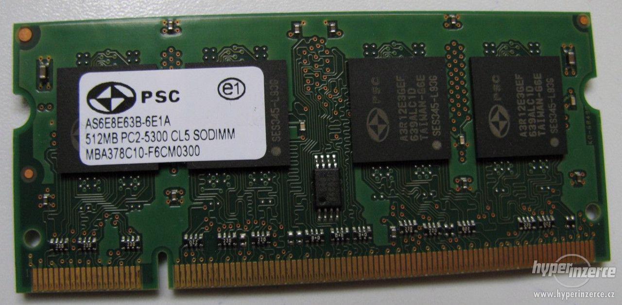 SoDIMM a DIMM DDR3, DDR2 a DDR1 do notebooku a PC - bazar - Hyperinzerce.cz