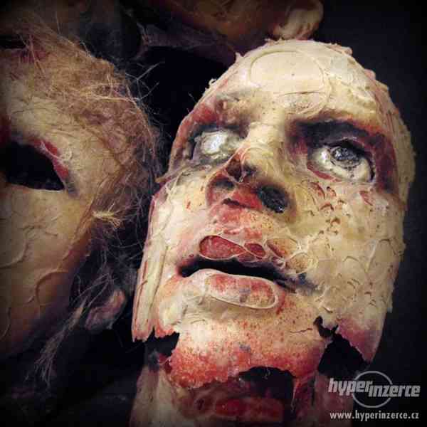 Horor rekvizity pro film, divadlo, únikové hry..latex masky - foto 7