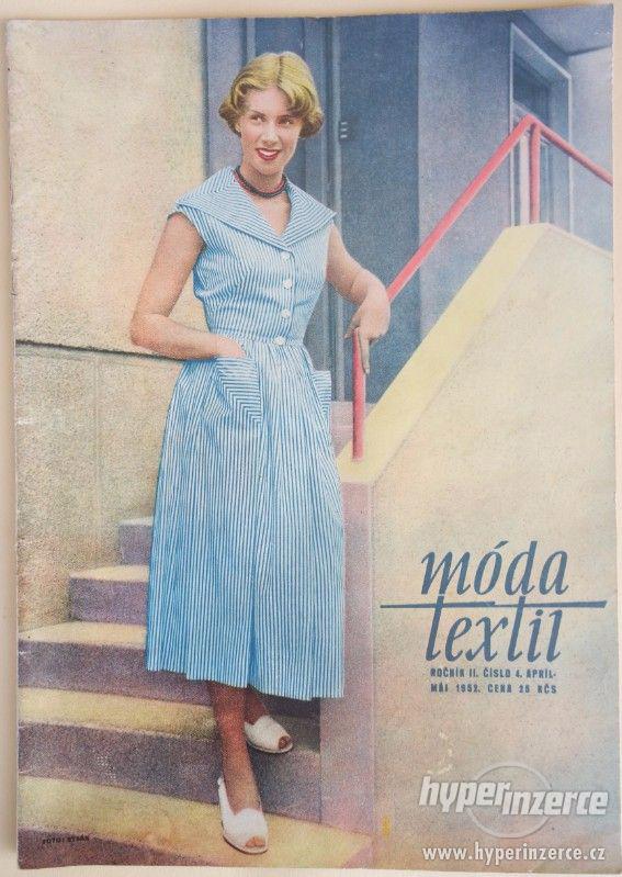 Slovenský časopis Móda textil č. 4 z r. 1952 - foto 1