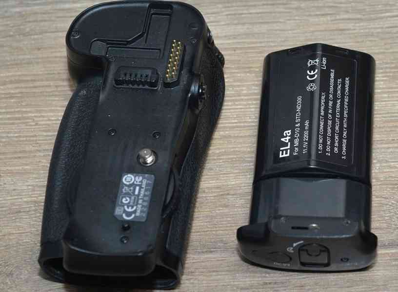 Nikon MB-D10+battery EL4a grip pro Nikon D300,D700 - foto 4