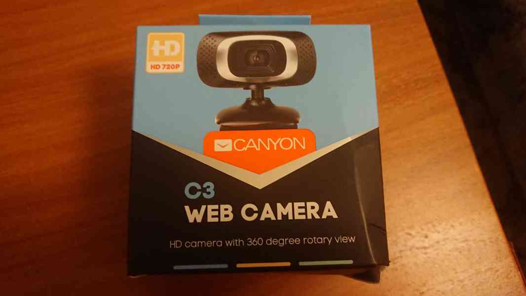 Webkamera Canyon CNE-CWC3N 720p černá Nová - foto 1