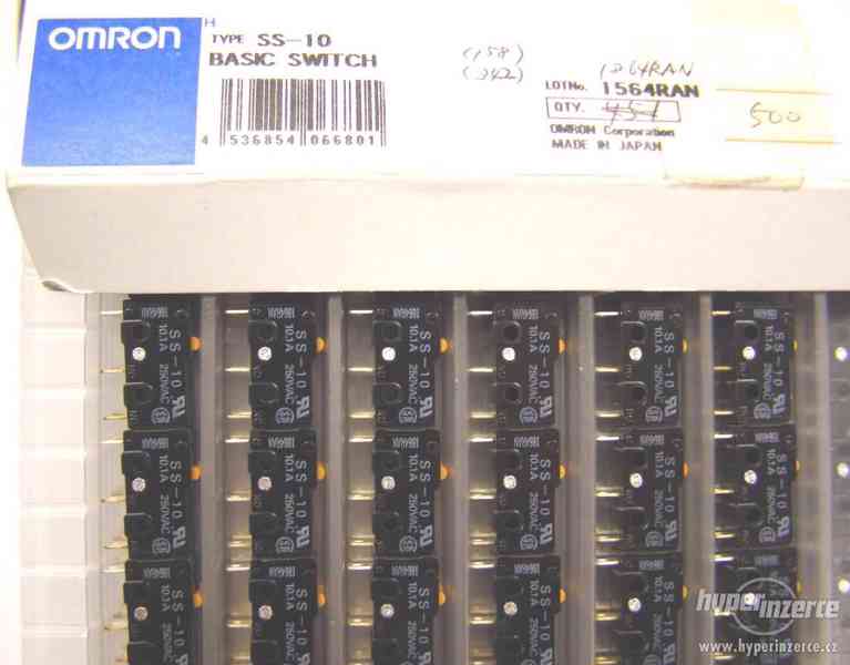 Mikrospínače Omron SS-10 1864RAN 10A 250V - foto 1